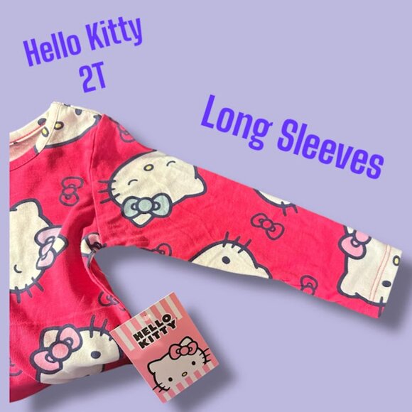 {Kid's} NWT Hello Kitty Dress~ 2T~ Hot Pink (C18) - Picture 3 of 4